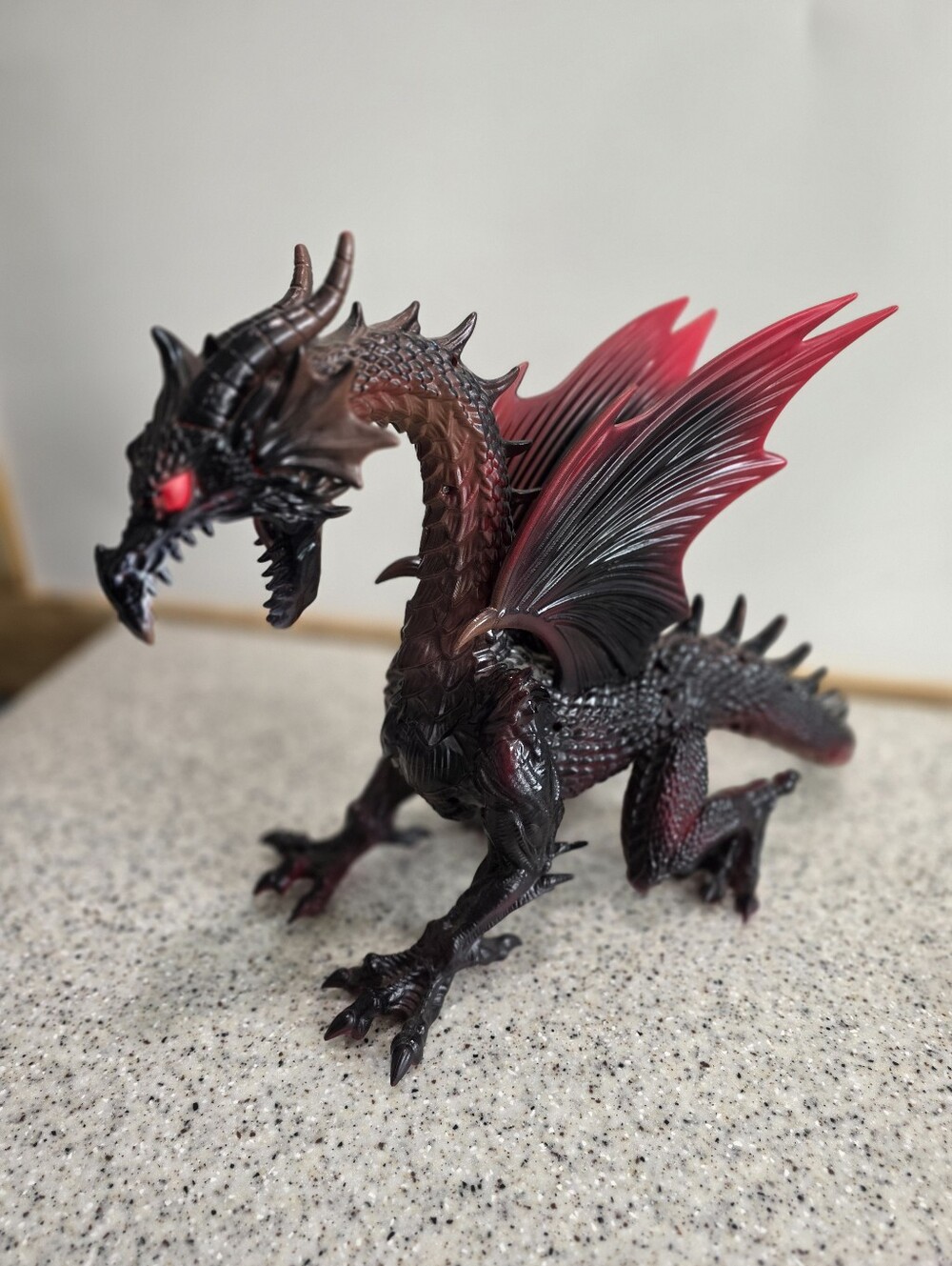 Red Fire Dragon LED Lighted Dungeons & Dragons Magic Halloween Home Accents 19"